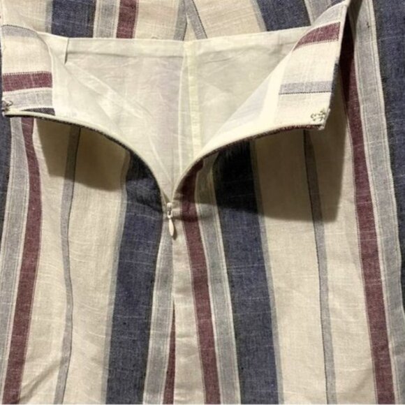 NWT Forever 21 Boho Striped Mini Skirt – Cotton Linen Look - Picture 6 of 11